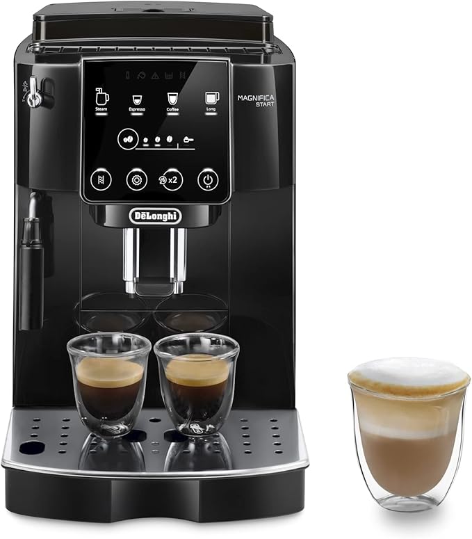 De'Longhi Magnifica Start ECAM222.20B, machine à café automatique avec mousseur à lait, noir