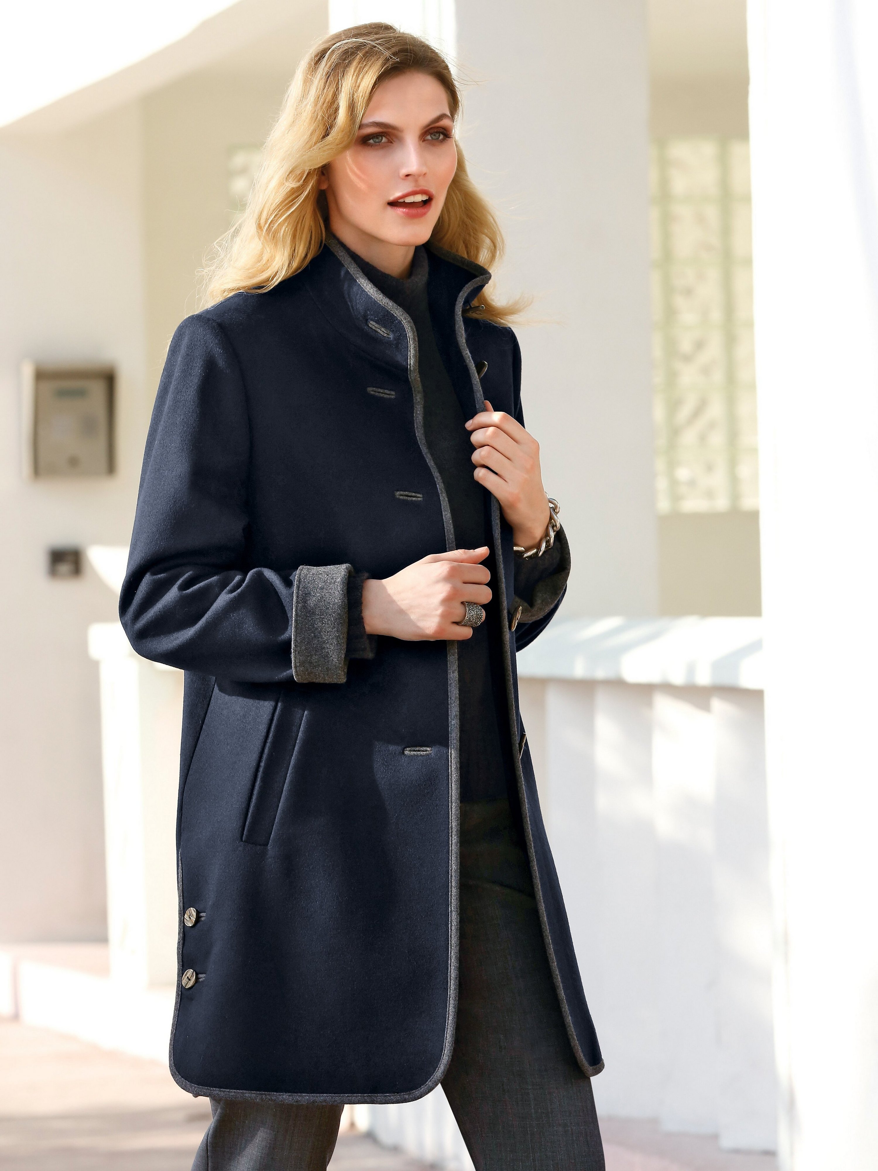 Loden-Longjacke