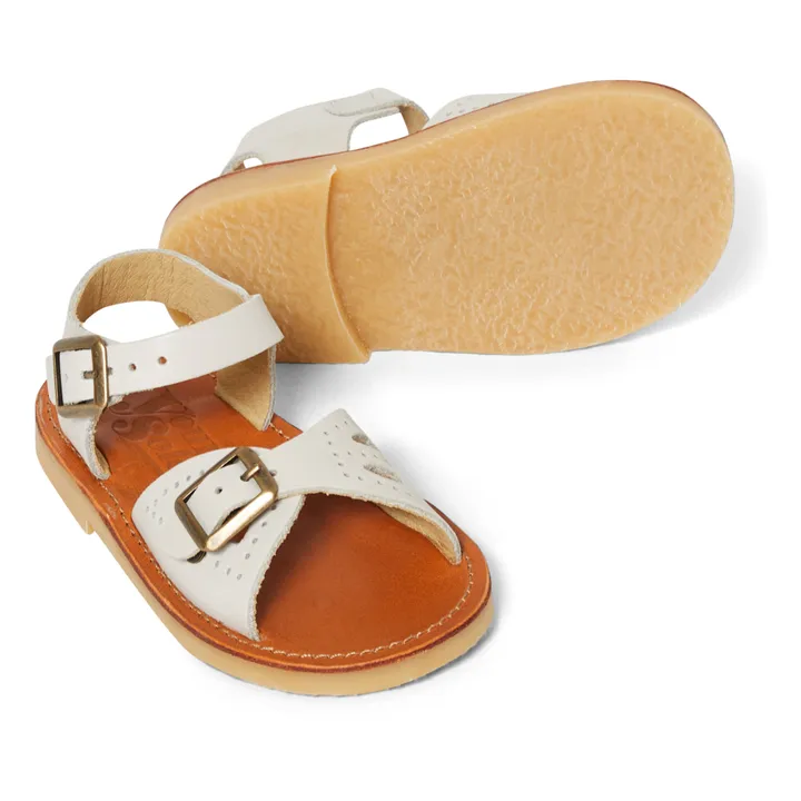 Young Soles Sandales Cuir Pearl | Crème