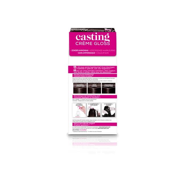 L'Oréal Paris Casting Crème Gloss Haarverf 4102 Cool Chestnut Parelmoer Kastanjebruin