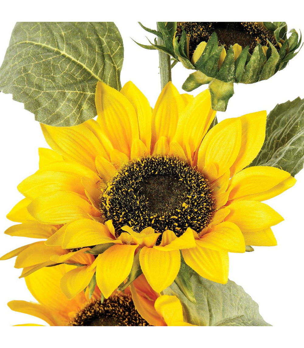 Fleur artificielle tige tournesol h 80 cm