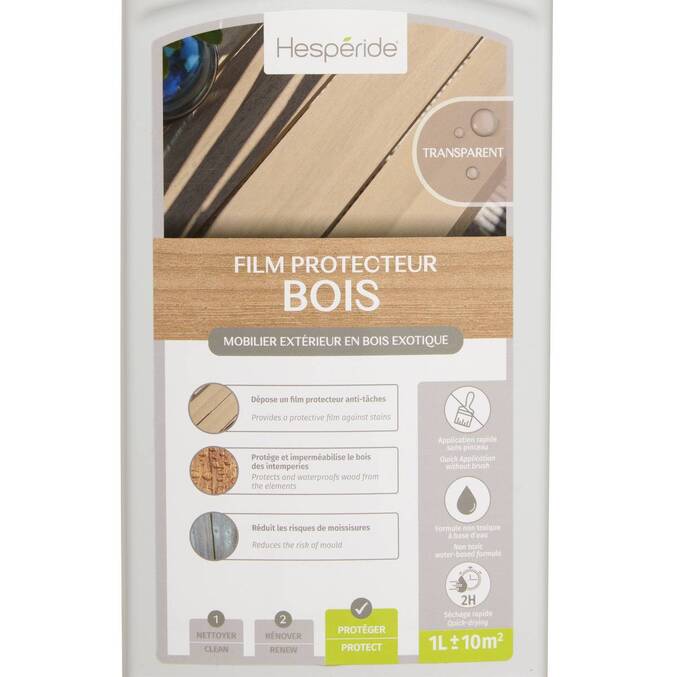 Film protecteur pour bois exotique finition transparente