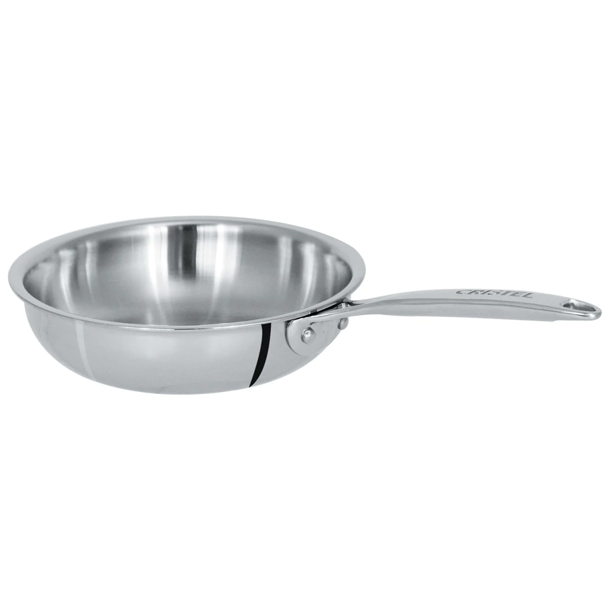 Poêle sautoir inox Castel'Pro fixe 22cm Cristel
