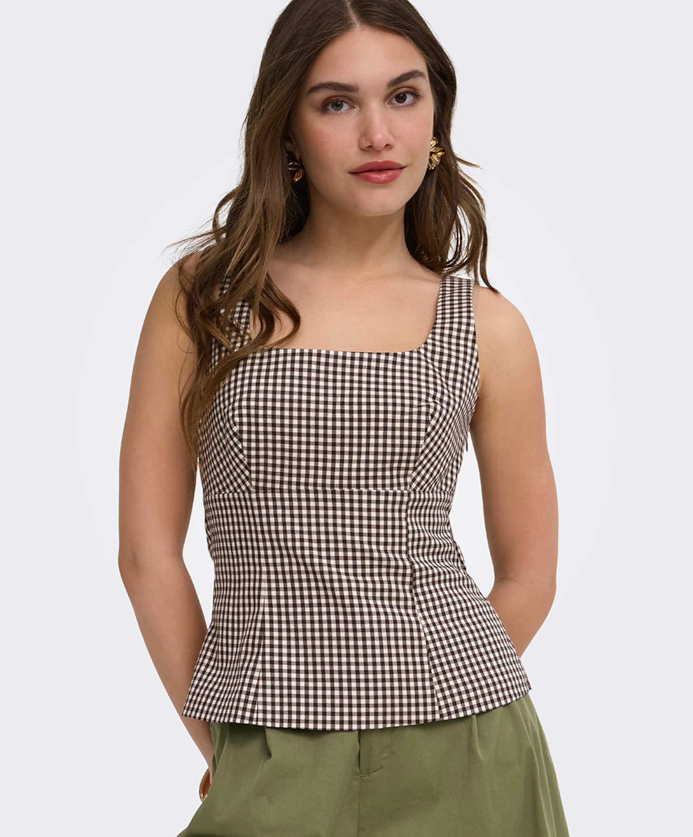 Only Dames top bruin