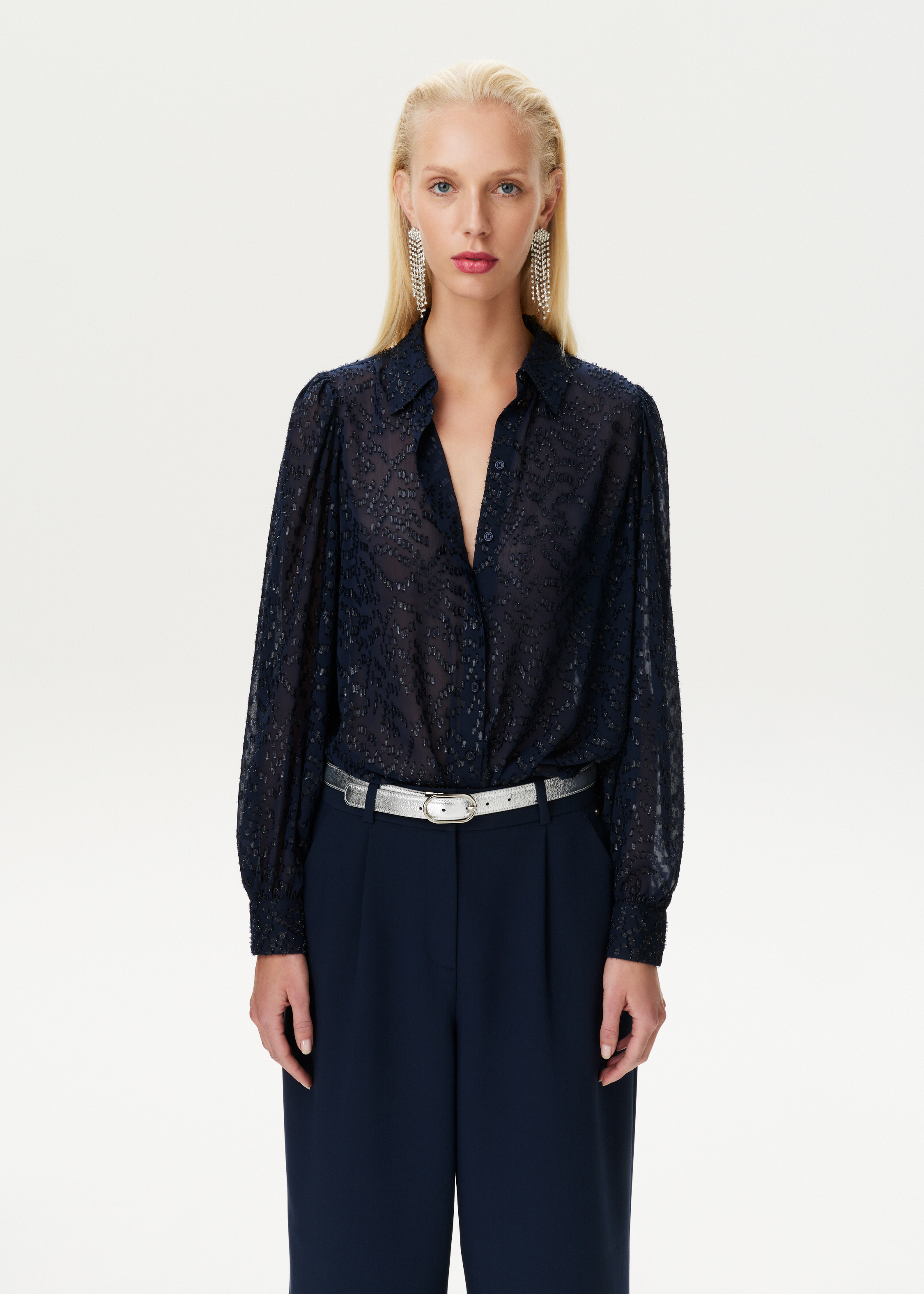Glitter Plumetis Blouse