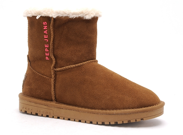 Pepe jeans boots bottine plates femme diss fresh w pls50500 marron