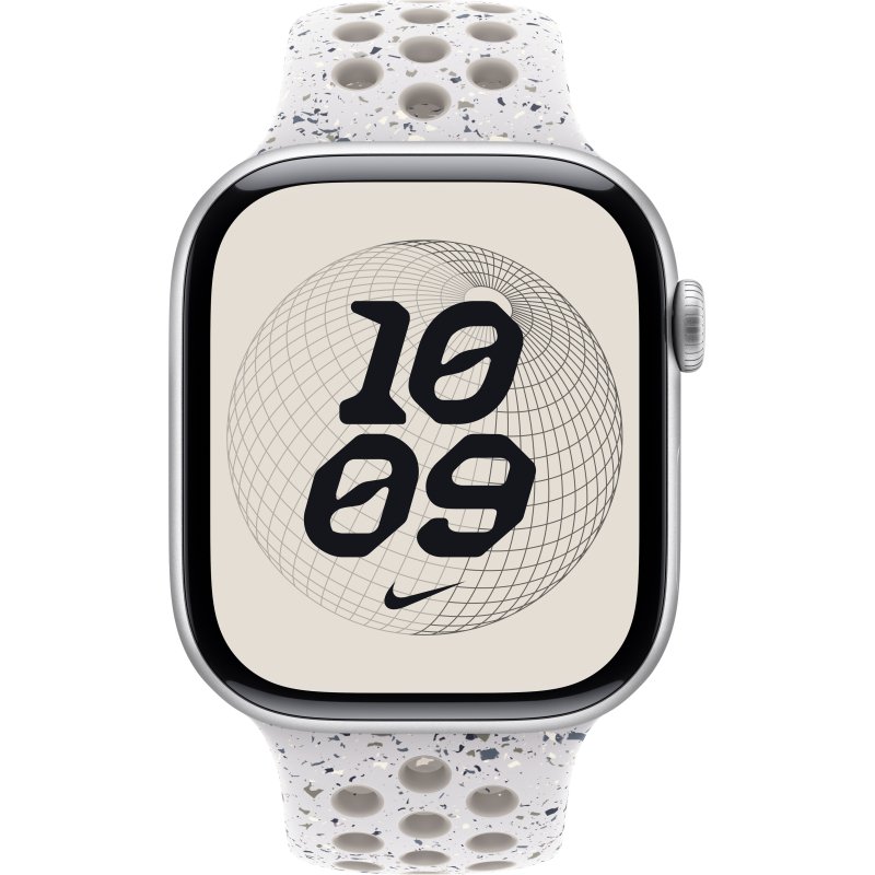 Apple Nike Sport Band Bande Gris Aluminium, Fluoroélastomère