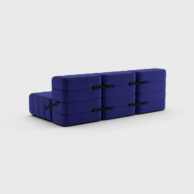 Curt-Set 6 - e.g. Flexibele 3-zitter - Jet - 9605 (blauw)