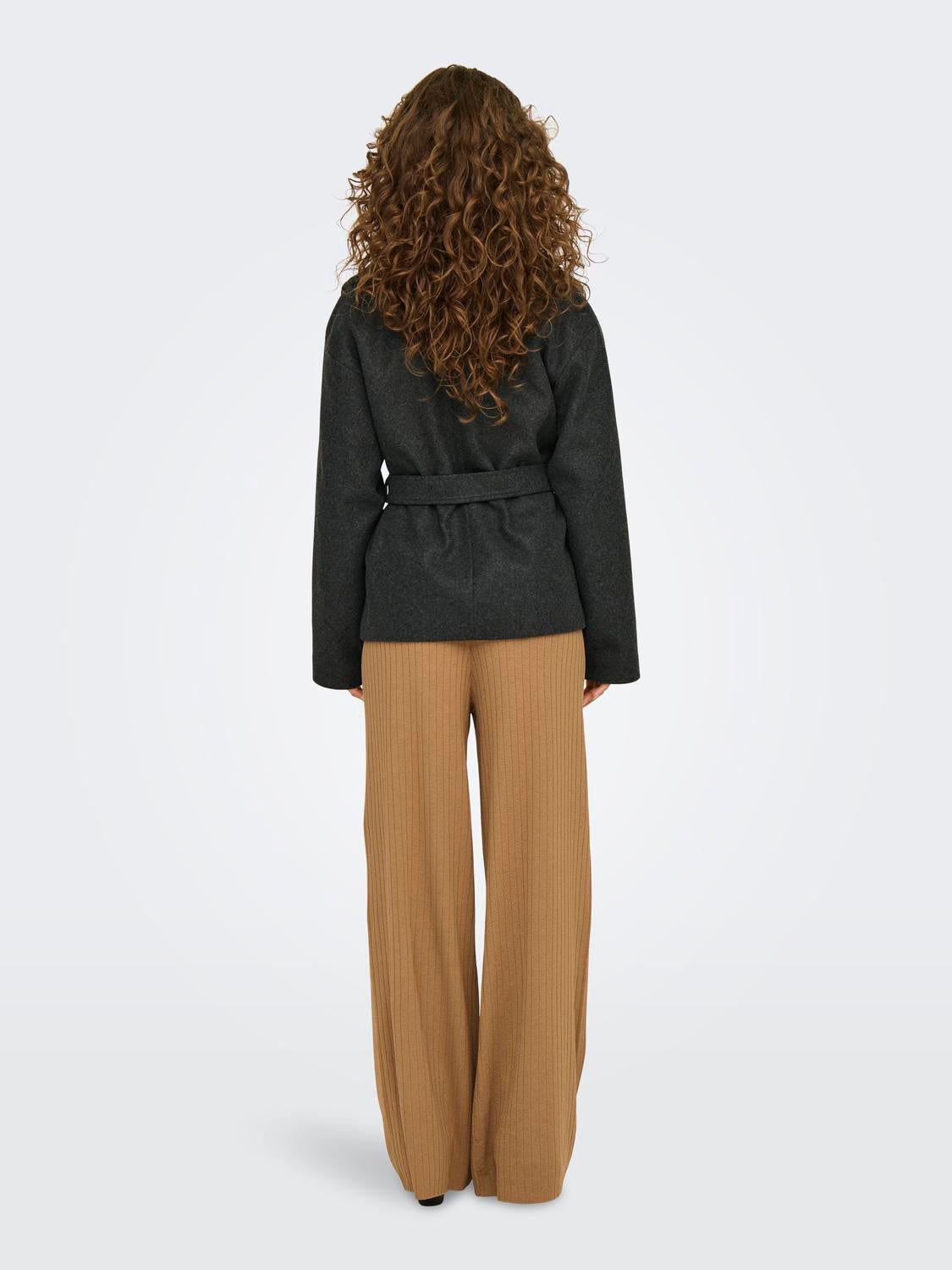 ONLAUGUSTA Mantel Dark Grey Melange