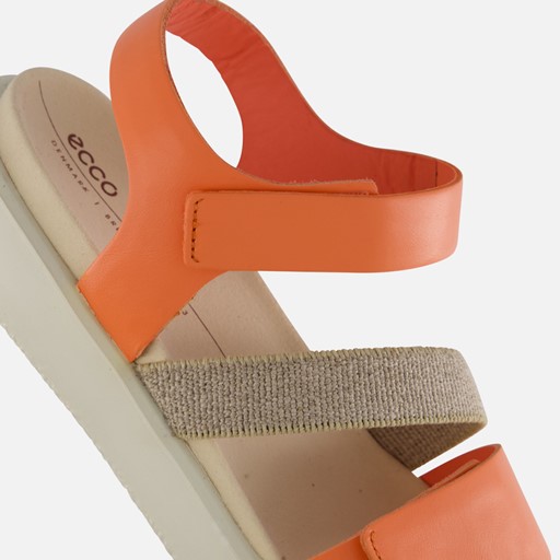 Ecco Flowt W Sandalen oranje Leer