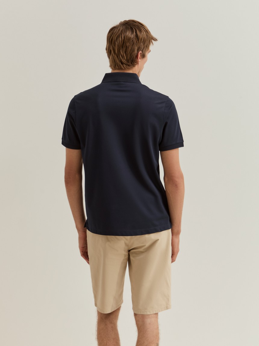 Polo de manga curta regular fit