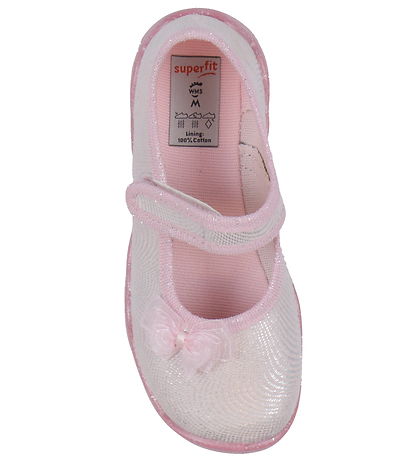 Superfit Ballerina Hausschuhe - Bubble - Rosa/Weiß