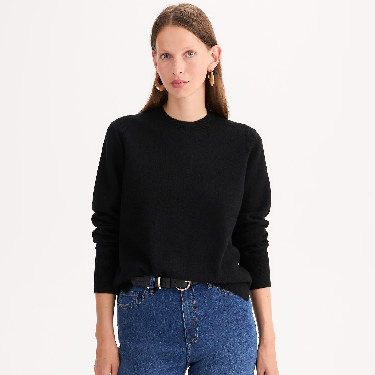 ANNE WEYBURN<br>Suéter de cashmere fino