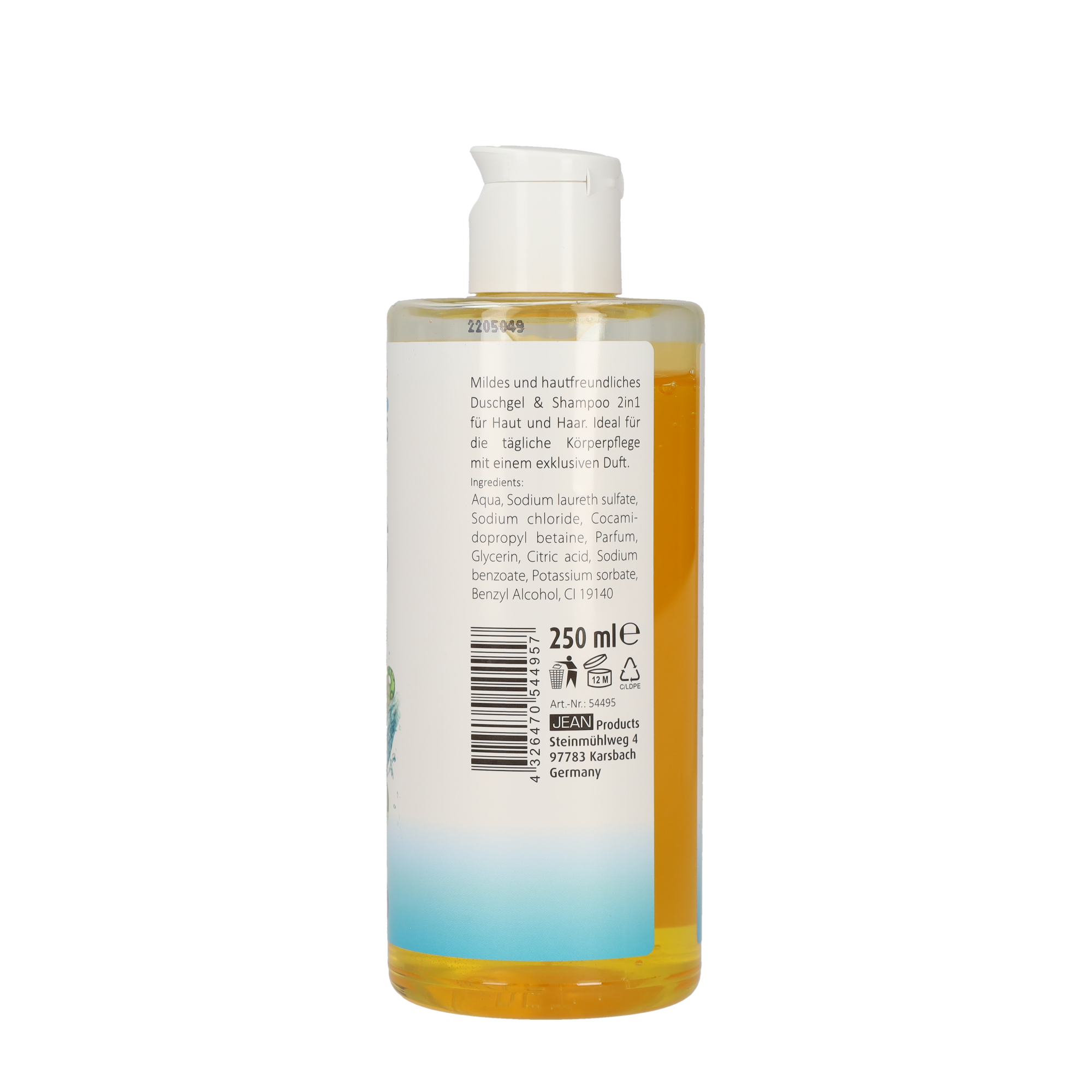 (250ml) 2in1 Kids Duschgel und Shampoo Haut / Haar (54495)