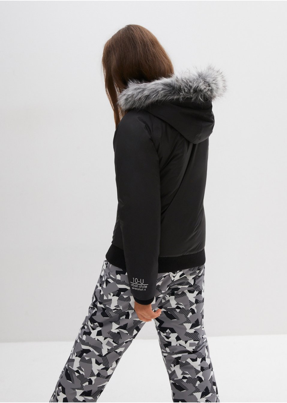 Veste de ski fille, imperméable et coupe-vent