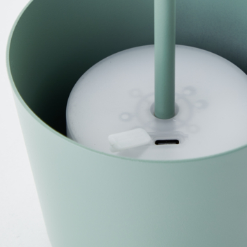 Tafellamp Kaami draagbaar LED 2W voor buiten met USB oplaadbare accu, groen