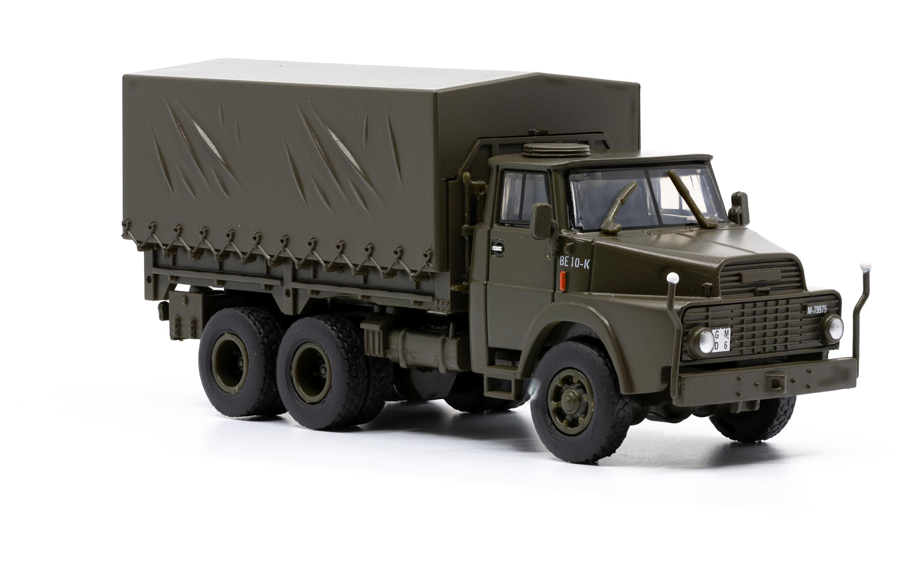 LKW Henschel HS 3-14 6 x 6 Plane geschlossen 1:87H0 Lastwagen Militärmodell