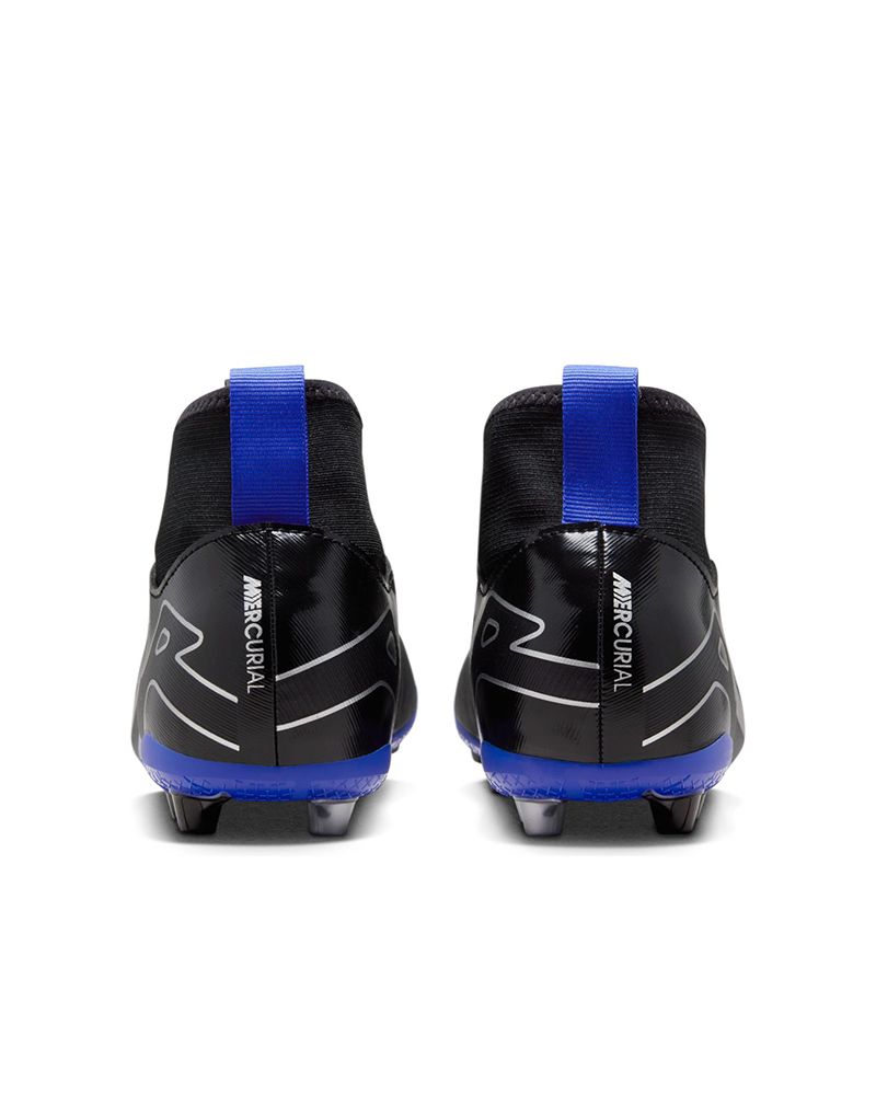 Chaussures de football Nike Mercurial Superfly 9 Academy AG Noir & Bleu pour enfant