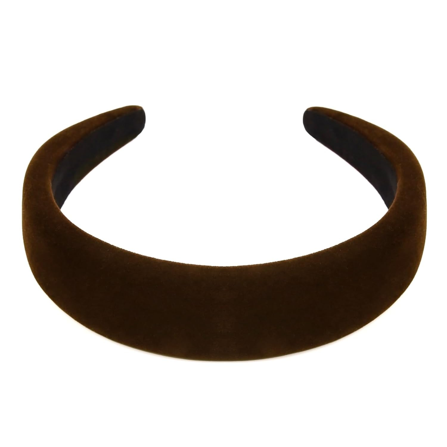 (14x15cm) Samt Haarband Fashion Haarreif Haar Accessoire Haarschmuck - Dunkelbraun