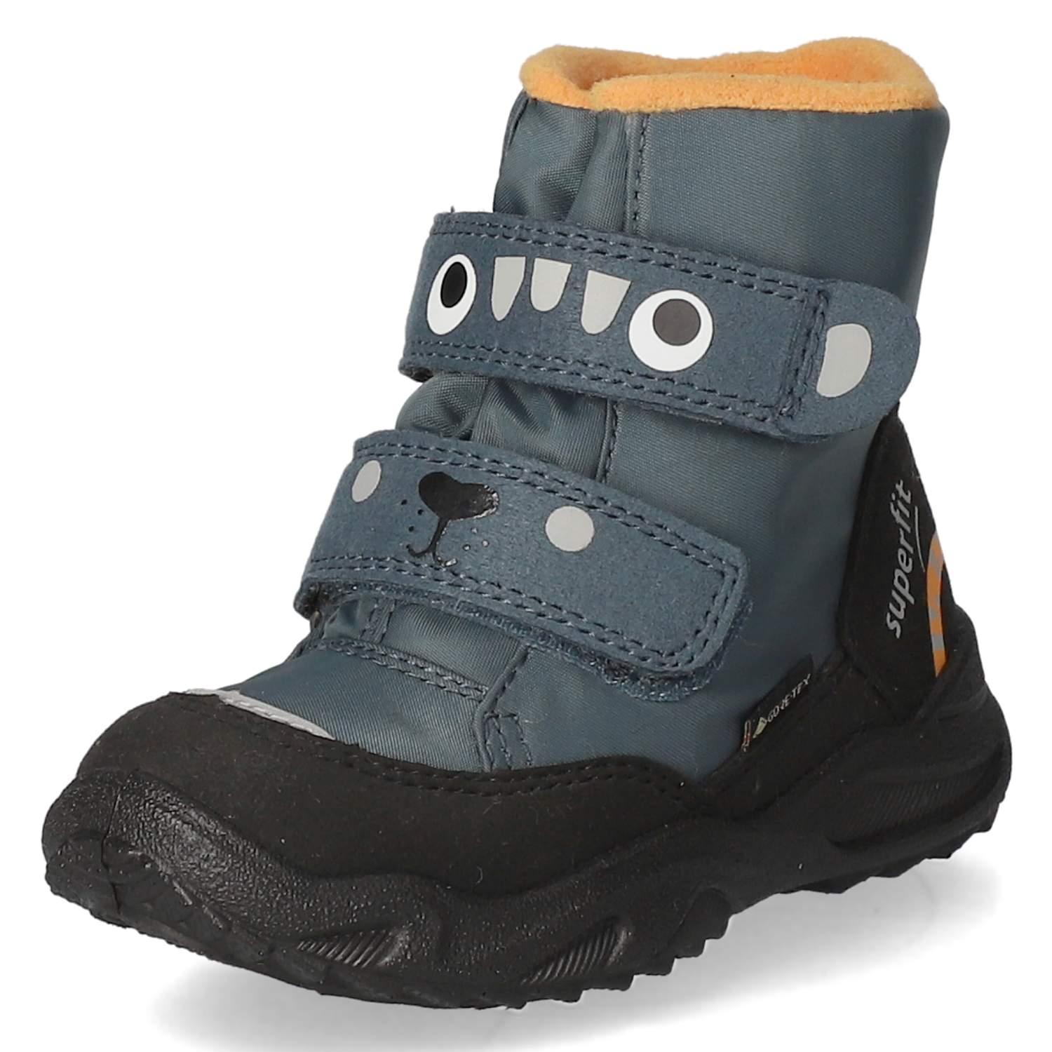 Superfit Winterstiefeletten GLACIER - petrol/schwarz/orange