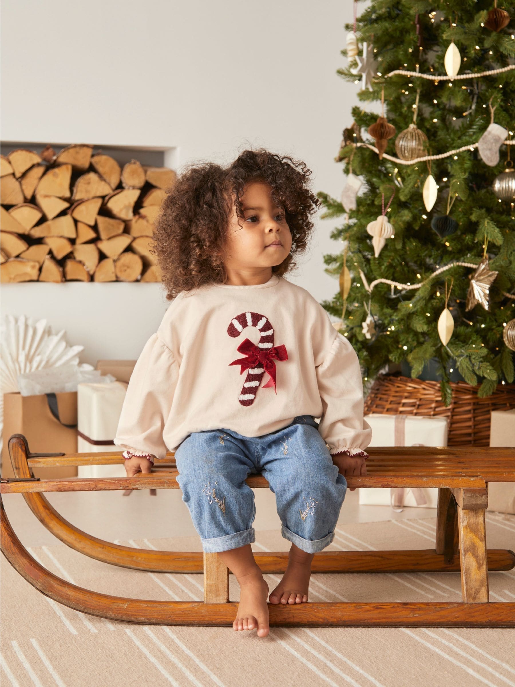 Mamas & Papas Candy Kerstmis Sweatshirt