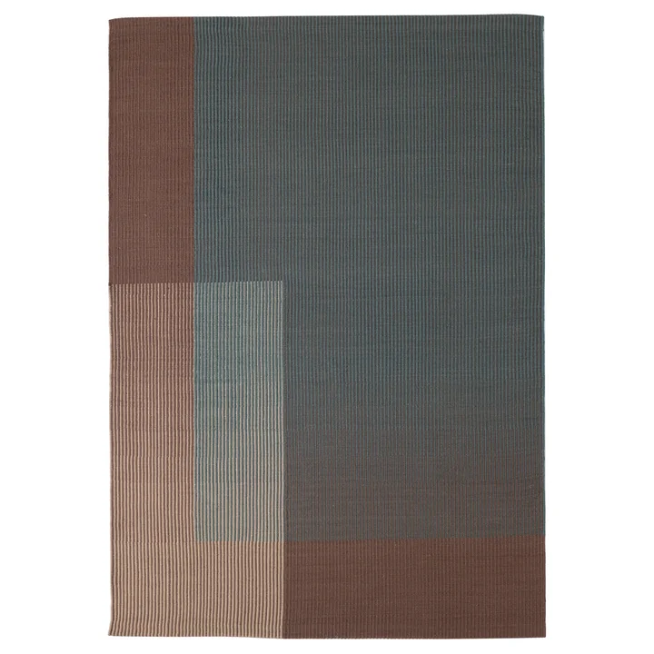 nanimarquina - Haze 5 Wollteppich, 200 x 300 cm, blau / braun