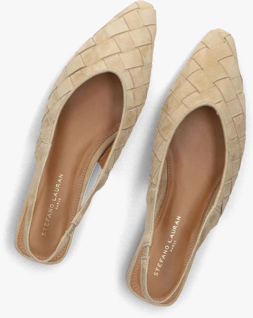 beige stefano lauran slingbacks 6155