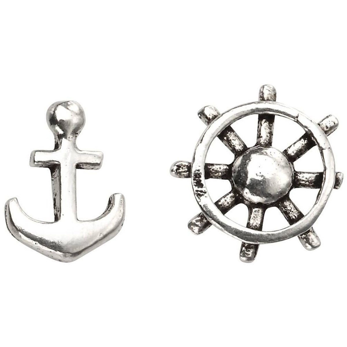 Boucle d'oreille marin en argent 925/1000