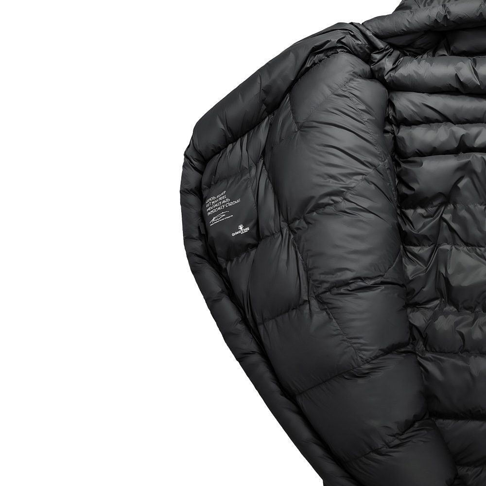Grüezi Bag Biopod Down Hybrid Ice Extreme 180 Schlafsack deep asphalt
