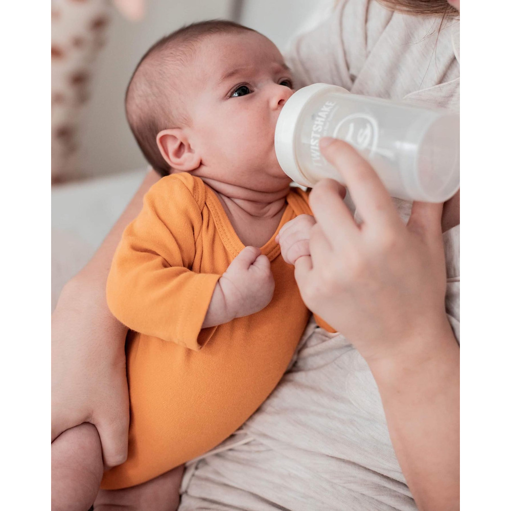 Twistshake Anti-Colic sutteflaske 0 mdr  , 180 ml - Hvid