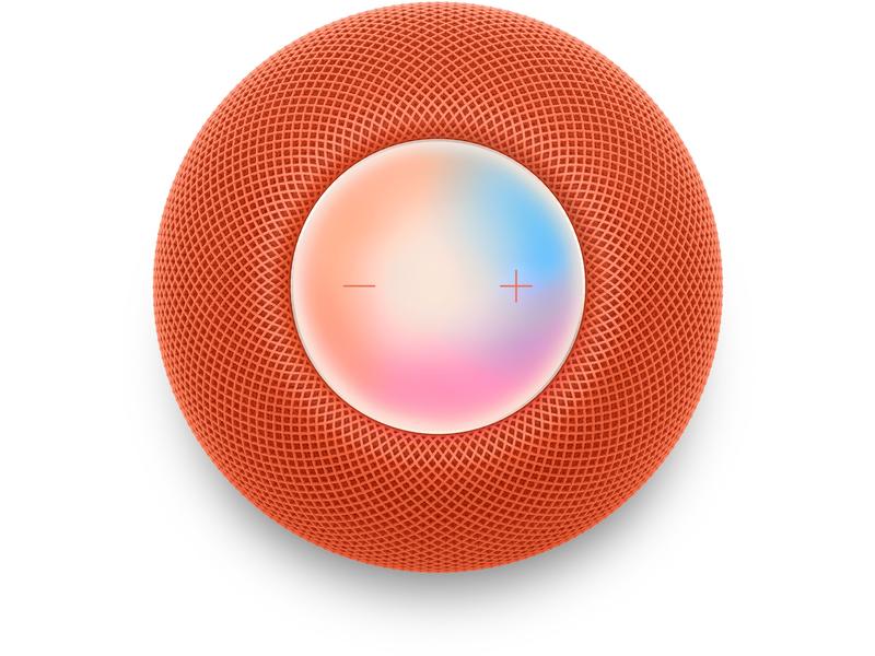 Apple HomePod mini Orange Smarter Lautsprecher im Mini-Design mit Smart Home- und Sprachsteuerung