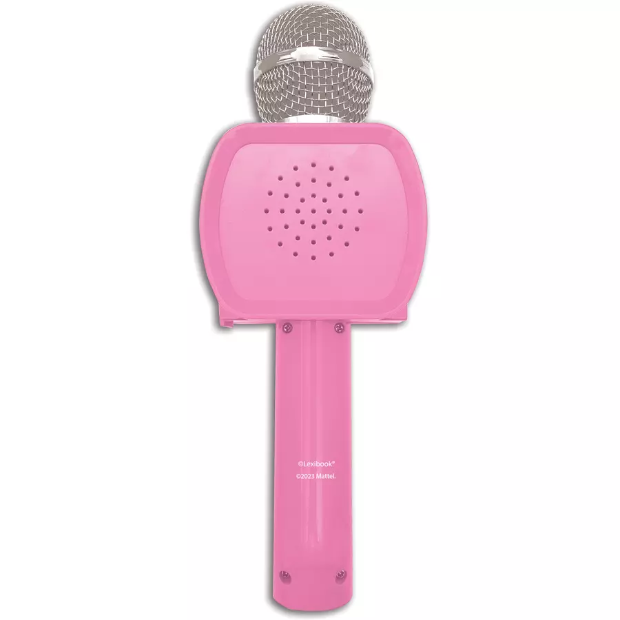 LEXIBOOK Barbie Bluetooth Karaoke-Mikrofon mit eingebautem Lautsprecher und Smartphone Stativ