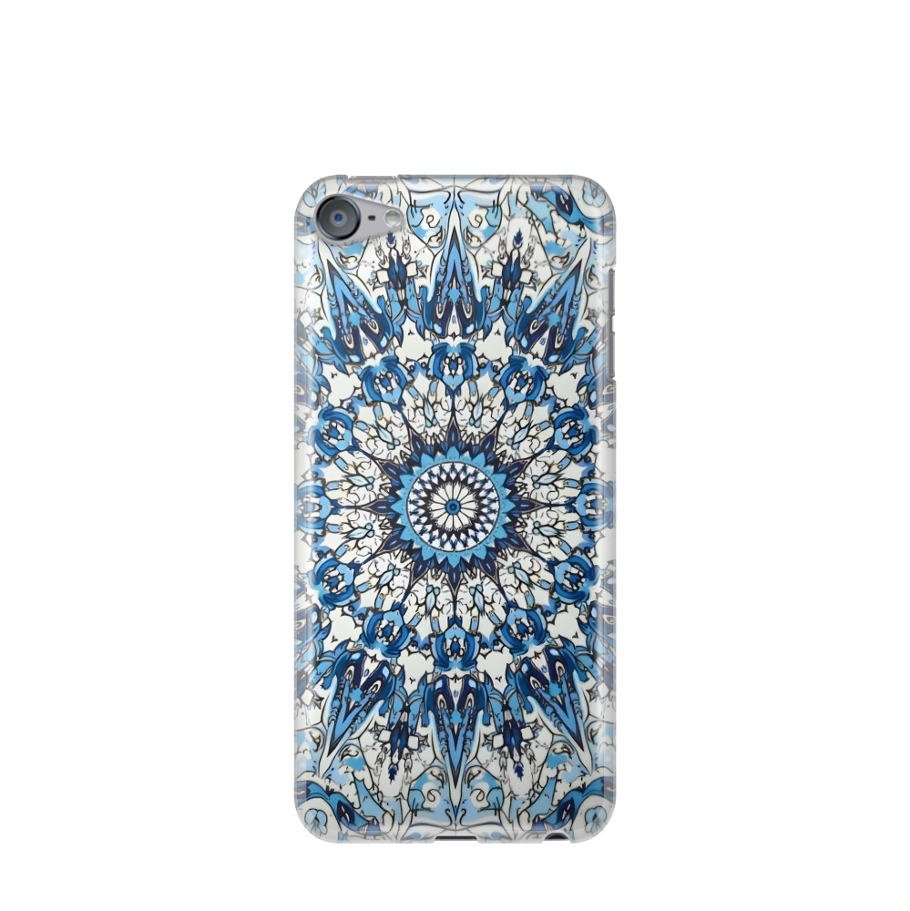 iPod Touch 7G Gummi Hülle Majolika-Ozeanlicht - Blau