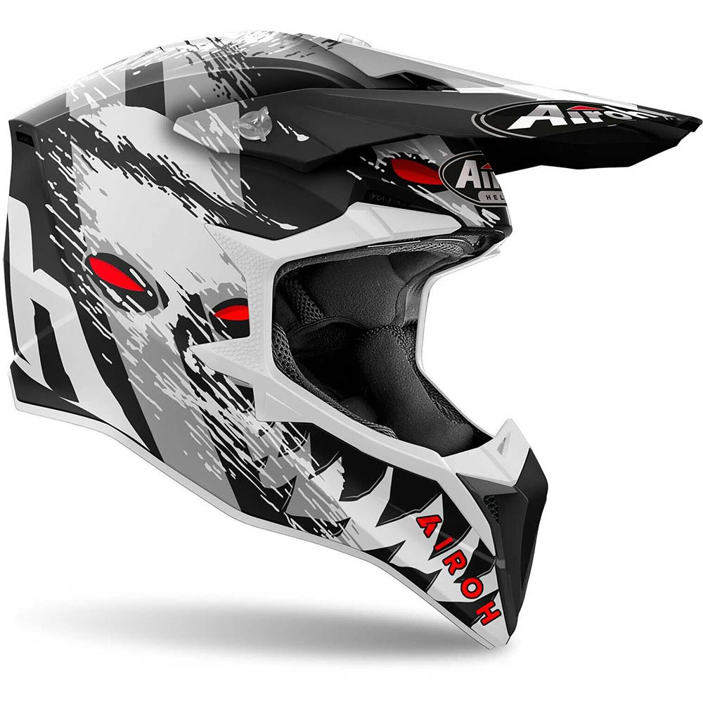 Airoh - Casque Wraaap Demon Blanc / Noir / Rouge