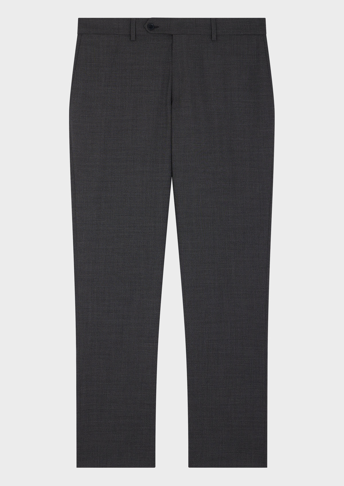 Pantalon voyage coordonnable en laine Marzotto unie grise