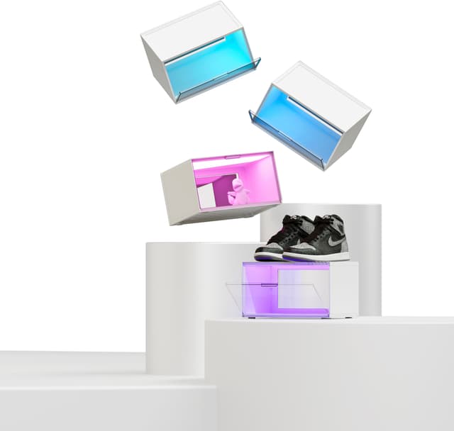Nanoleaf Expo Smart Display Case startsæt SQFX01K02-4WT (4 stk.)