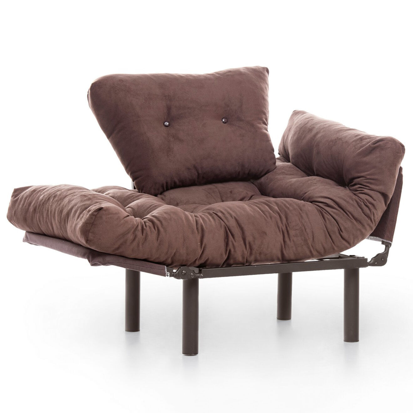 Atelier del Sofa Fauteuil Nitta marron - 60x53x45 cm