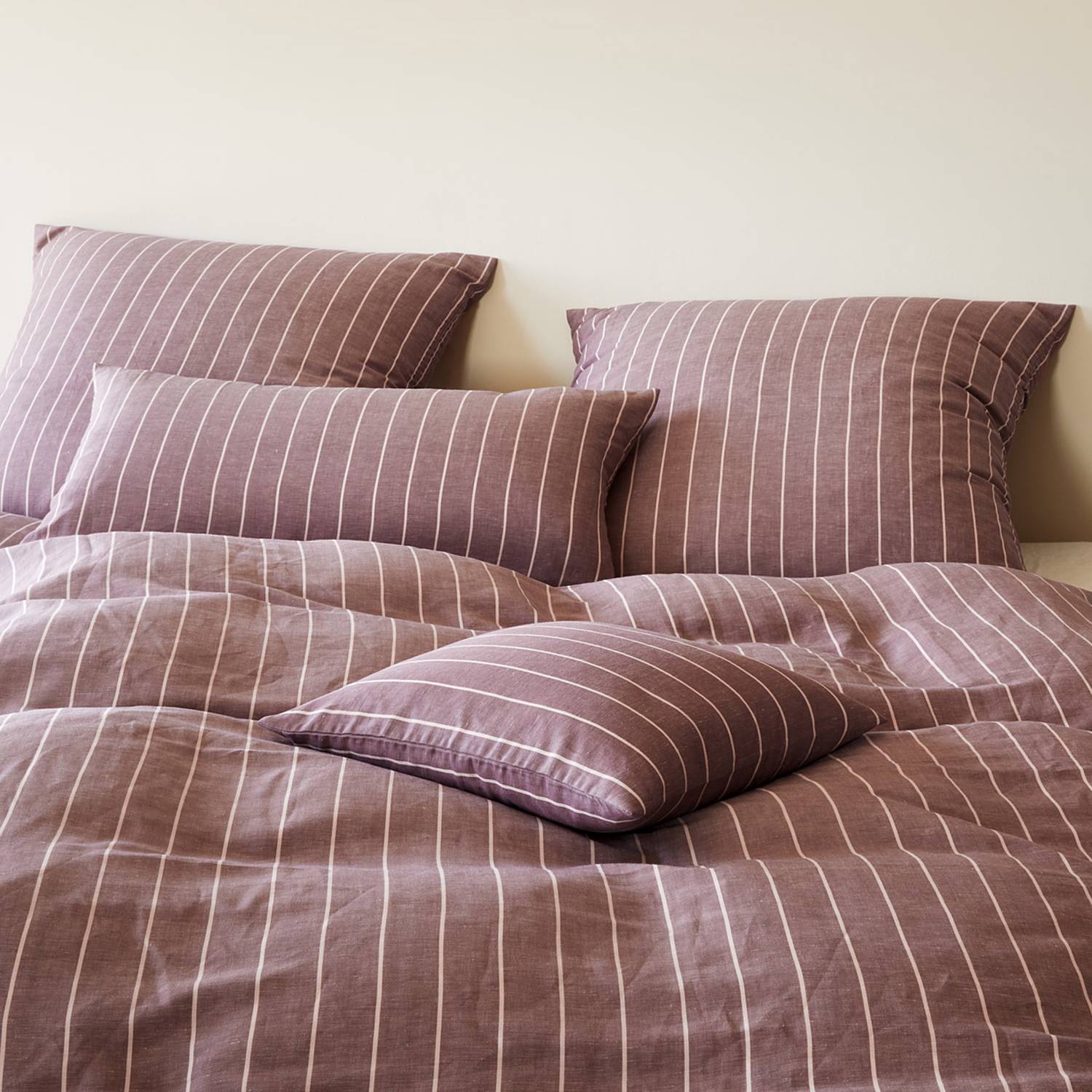 Elegante Halbleinen Bettwäsche 