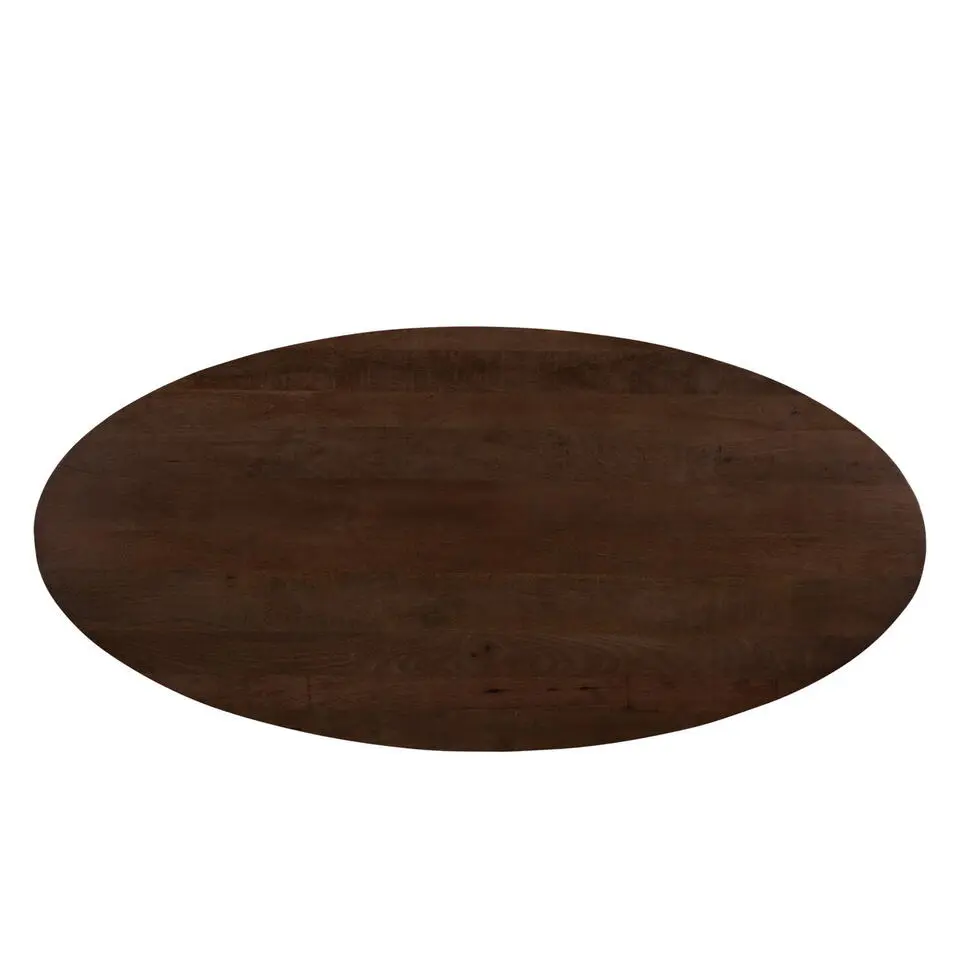 Eettafel Ovaal 240cm - Bruin Mangohout - Matrix-poot - Jesper