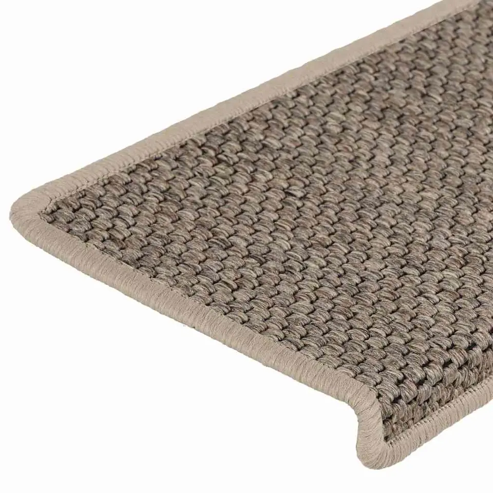 vidaXL - Trapmat - Beige - Stof - 15 stuks