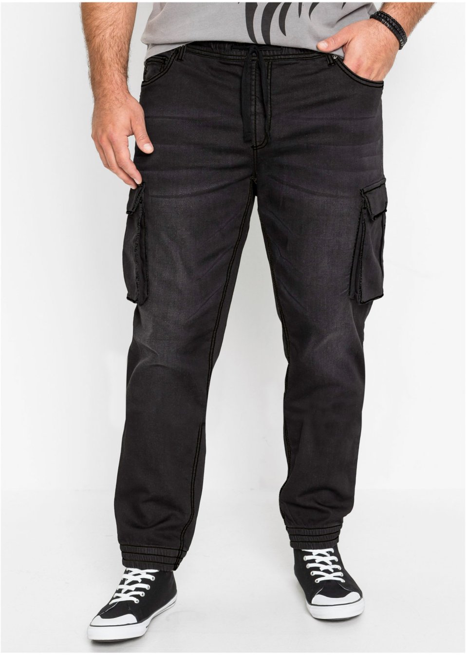Jean Cargo Slim Fit Straight à enfiler
