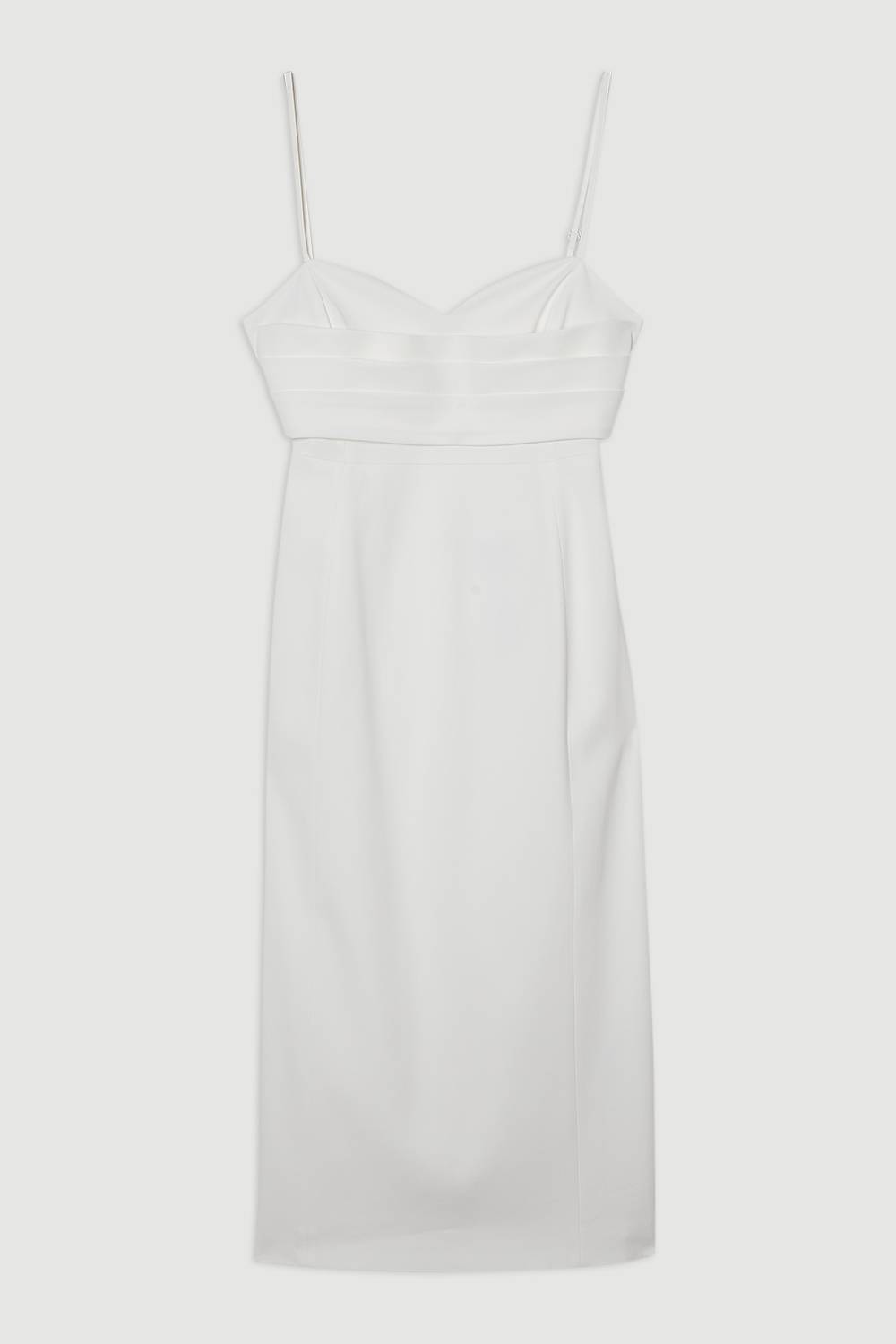 KarenMillen Petite robe midi ajustée avec détails corset soigné