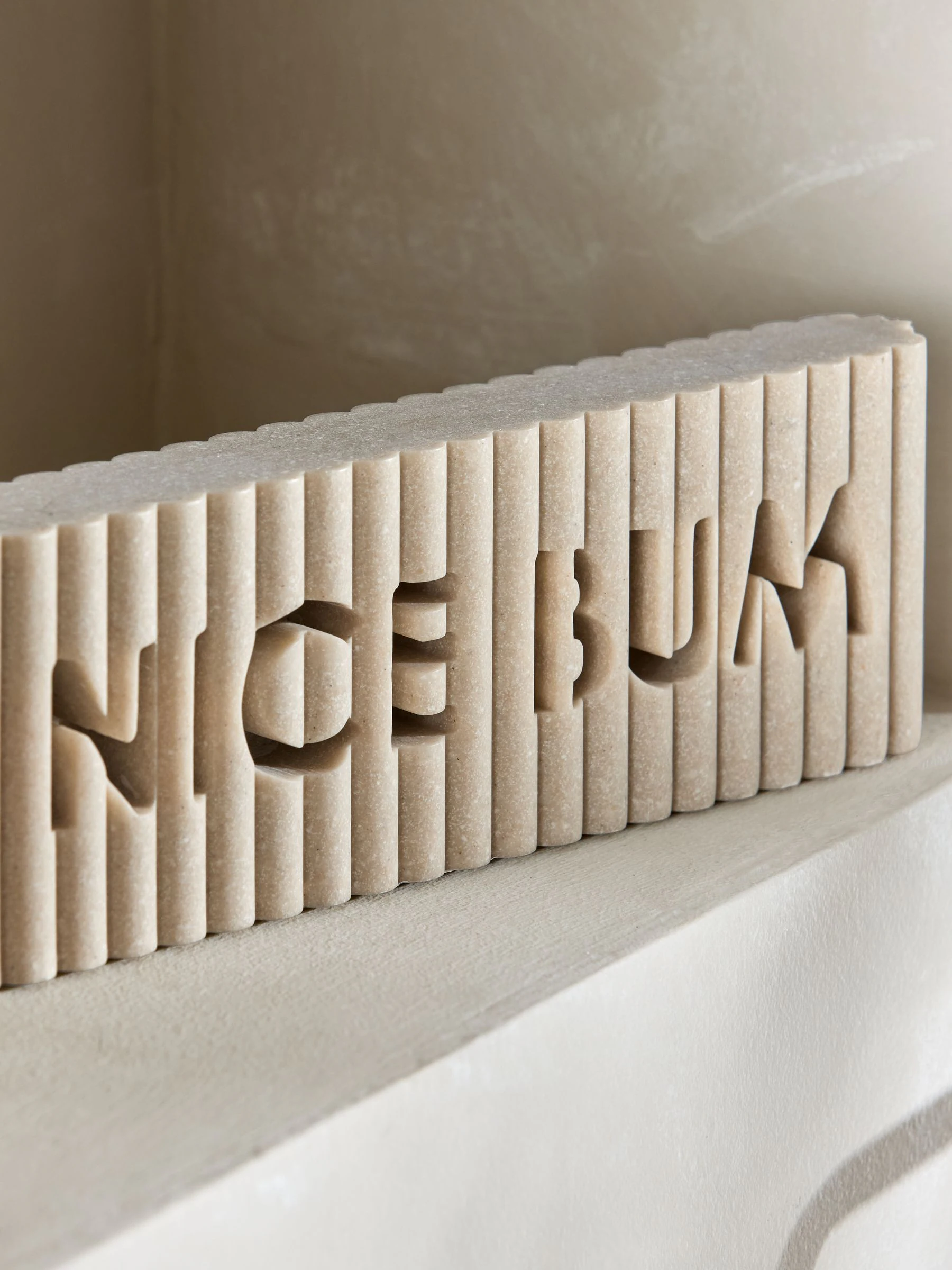 Rib Word Block Ornament