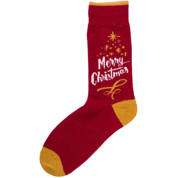Blokker Kerstsokken - Merry Christmas - Maat 35-38
