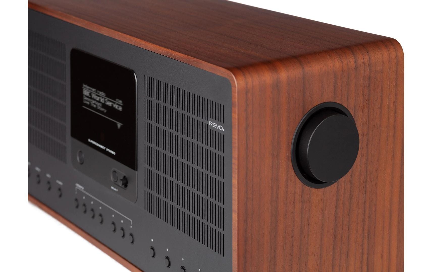 DAB+ Radio Superconnect Stereo Schwarz<br>Hybrid-Multifunktionsradio mit OLED-Display, WLAN und Bluetooth