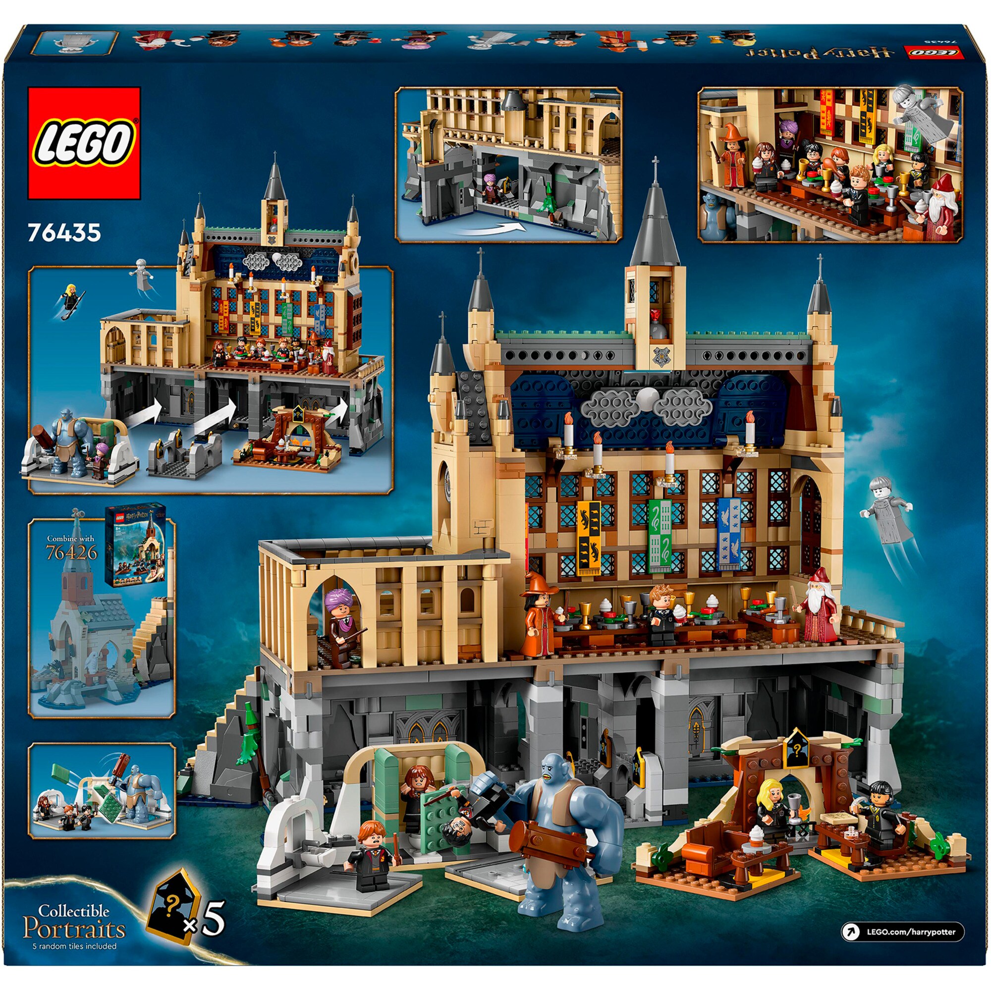 LEGO Konstruktionsspielzeug Harry Potter Schloss Hogwarts: Die Große Halle