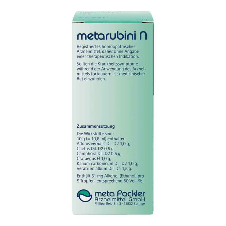 Metarubini N Tropfen zum Einnehmen, 50 ml