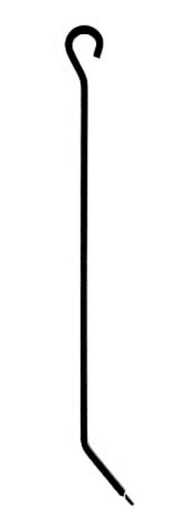 Tisonnier de cheminée Dixneuf Tribu noir 50 cm