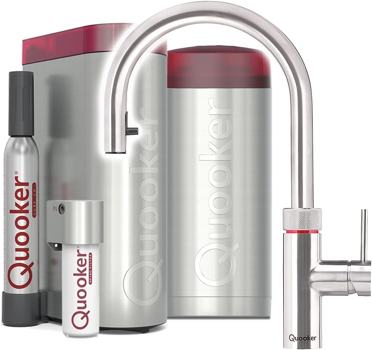 Quooker COMBI+ & CUBE | Flex RVS (Voll-Edelstahl) inkl. Cube-Filter
