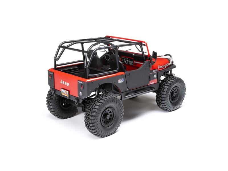Axial Scale Crawler SCX10 III Jeep CJ-7 Rot, ARTR, 1:10 Jeep CJ-7 Renegade Rock Crawler mit Spektrum Technik